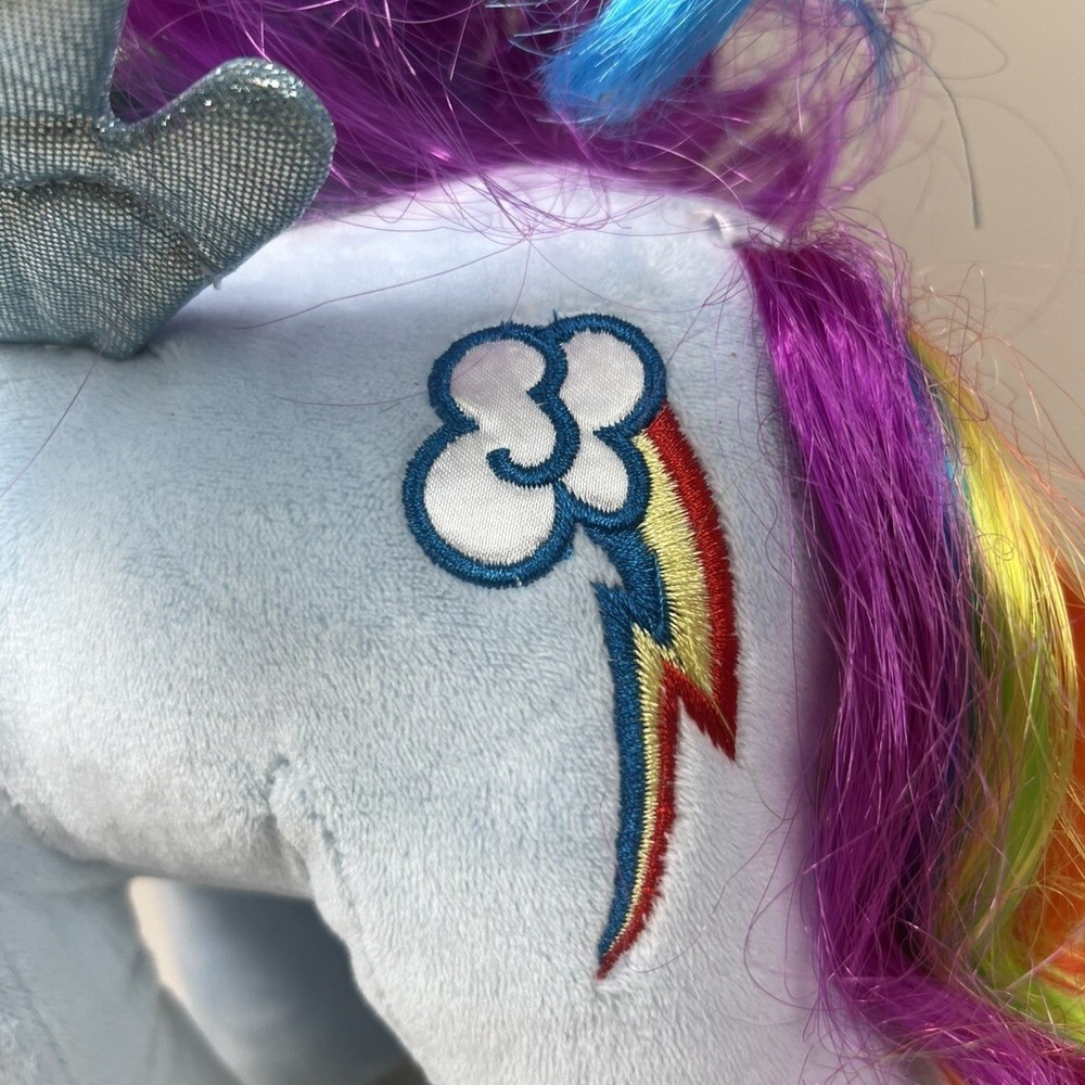 My Little Pony‎ Build A Bear Plush Rainbow Bright MLP BAB 16" with cape - Picture 3 of 6